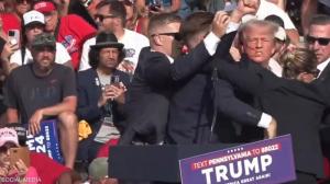 إطلاق نار على دونالد ترامب أثناء تجمع انتخابي في بنسلفانيا

