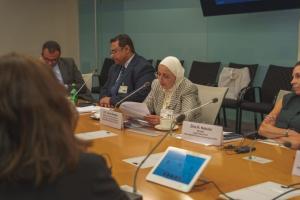 النائبة إحسان بركات تستعرض جهود البرلمان العربي تجاه قضايا المرأة والطفل والشباب