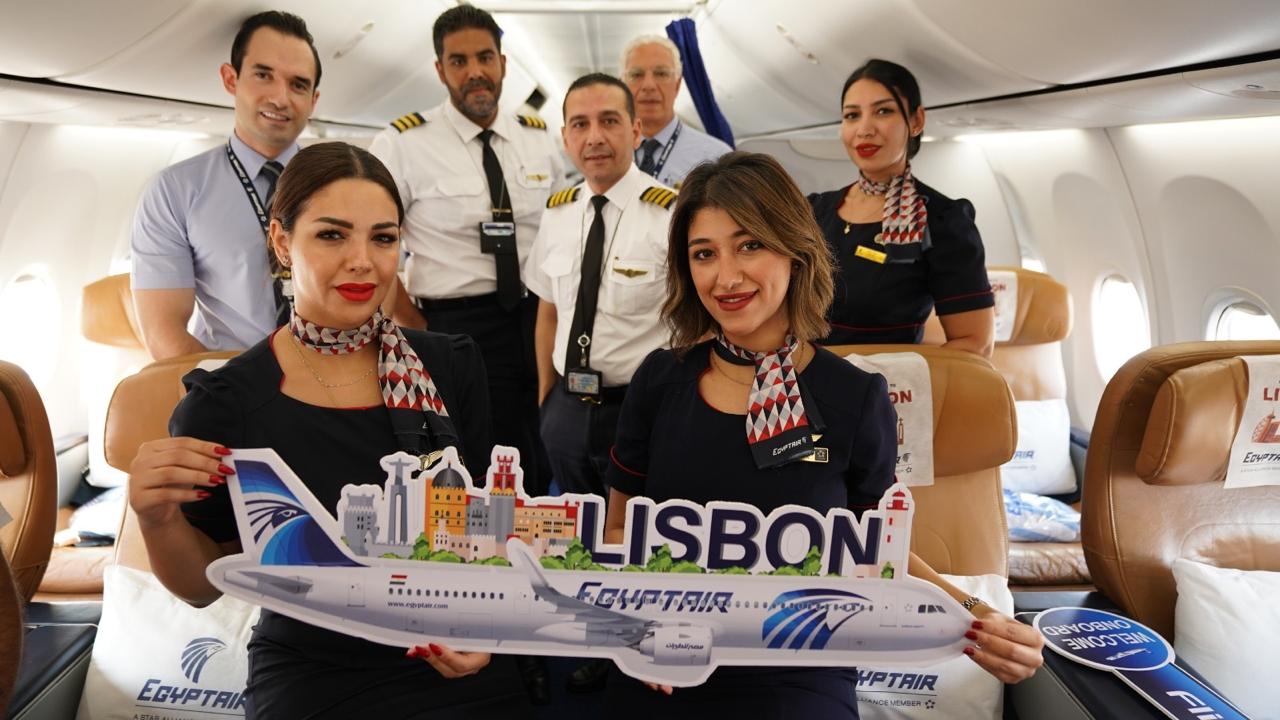انطلاق أولى رحلات مصر للطيران إلى العاصمة البرتغالية لشبونة

