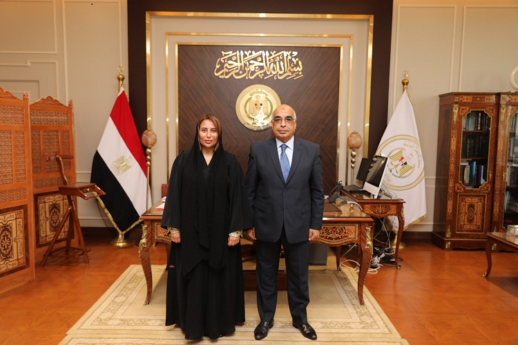 وزير العدل يستقبل سفيرة دولة الإمارات العربية المتحدة بالقاهرة