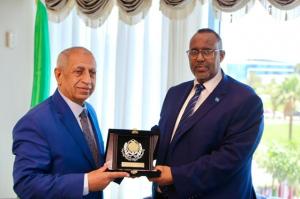 سفير الصومال يبحث مع رئيس الأكاديمية العربية للعلوم والتكنولوجيا سبل دعم الطلاب الصوماليين