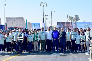 استمرارًا لأحتفال الأقصر بعيدها القومى ....ماراثون جماعي لمؤسسة مصر الخير