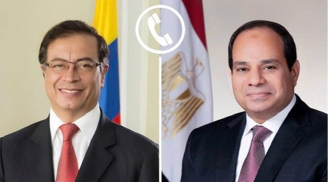 الرئيس السيسي ونظيره الكولومبي يبحثان تعزيز العلاقات الثنائية وتطورات غزة وجهود تهدئة التوتر الإقليمي