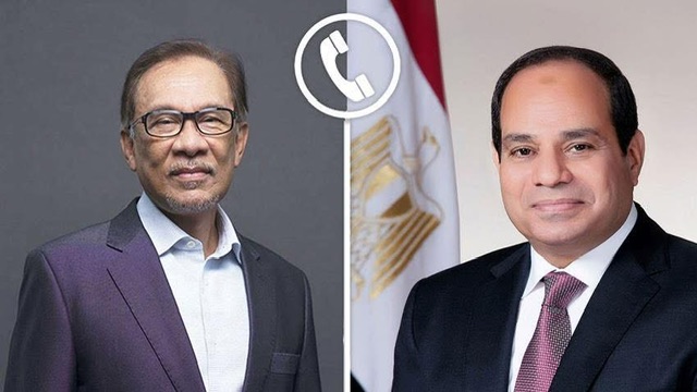 الرئيس السيسي ورئيس وزراء ماليزيا يبحثان تطورات الحرب ويؤكدان رفض المساس بسيادة الدول العربية