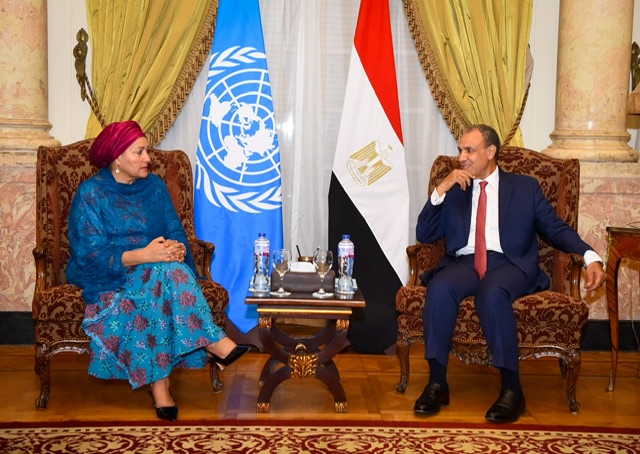 وزير الخارجية ونائبة الأمين العام للأمم المتحدة يبحثان تطوير الشراكة ودعم الأمن والاستقرار