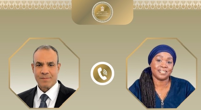 وزير الخارجية ونظيرته الليبيرية يبحثان تعزيز التعاون والتنسيق إزاء تطورات الأوضاع في أفريقيا