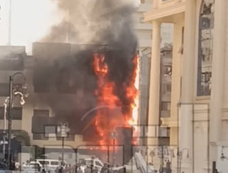 الداخلية تكشف تفاصيل الحريق في الواجهة الجانبية لقسم شرطة الأزبكية
