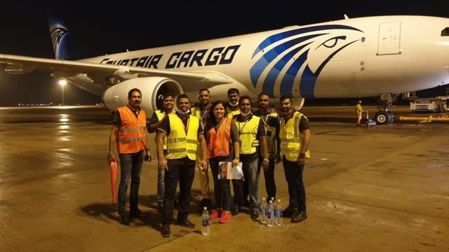 تسيير أولى رحلات مصر للطيران للشحن الجوي إلى سريلانكا