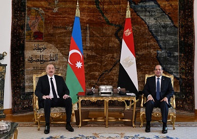 الرئيس السيسي ونظيره الأذربيجاني يجريان مباحثات ثنائية وموسعة بقصر الاتحادية